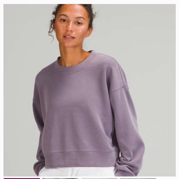lululemon athletica Softsteme Crew Sweatshirt in Dusky Purple 8 - Picture 5 of 6